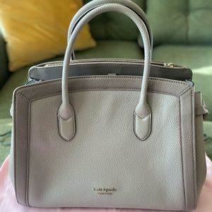 NWOT Kate Spade Knott Large Satchel in Gray